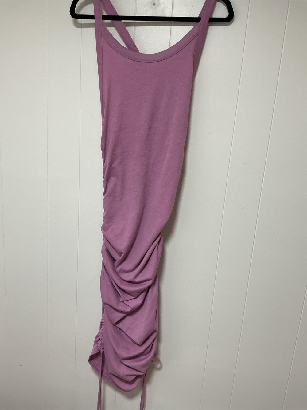 HYFVE Lavender Pink Ruched Midi Dress